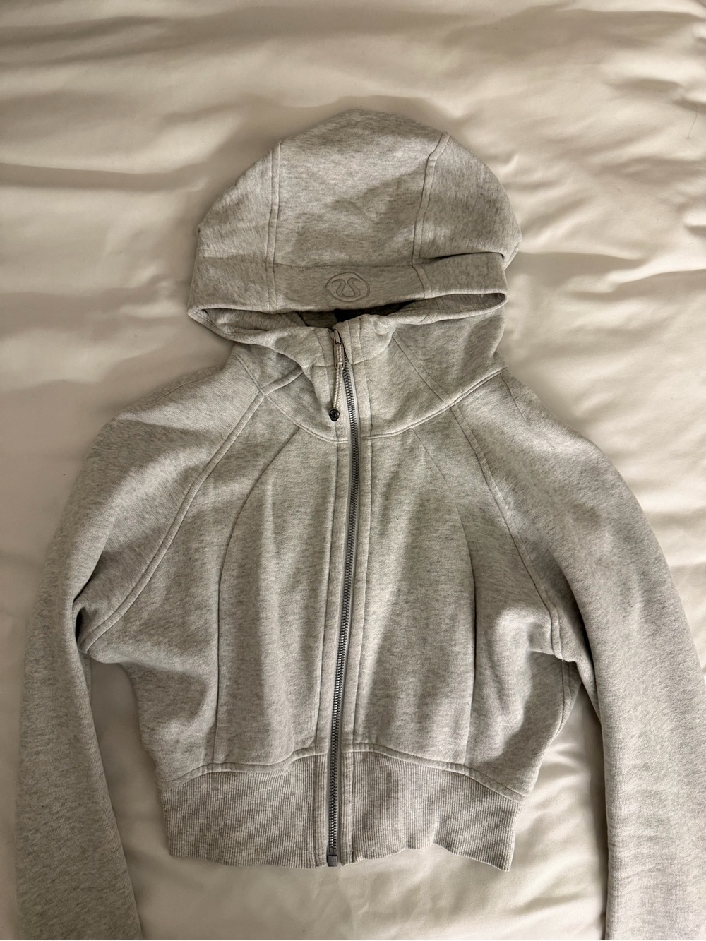 Lululemon Scuba Hoodie Light Grey Size 4